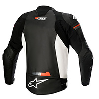 Giacca Pelle Alpinestars Gp Force Bianco Rosso