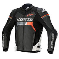 Chaqueta de cuero Alpinestars Gp Force blanco rojo