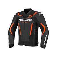 Alpinestars Gp Force V2 Leather Jacket Red Fluo