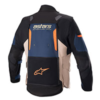 Giacca Alpinestars Halo Drystar Blu Khaki Arancio - img 2