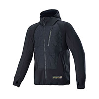 Chaqueta con capucha Alpinestars MO.ST.EQ Hybrid negro