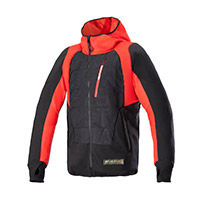 Chaqueta con capucha Alpinestars MO.ST.EQ Hybrid rojo