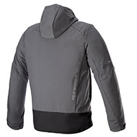 Sweat à capuche Alpinestars Neo Waterproof tar gris - 2