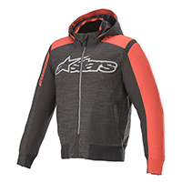 Sweat à Capuche Alpinestars Rhod Windstopper Noir Rouge