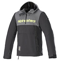 Sweat à capuche Sherpa Alpinestars gris jaune