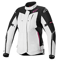 Chaqueta Alpinestars Stella RX-5 Drystar gris rosa