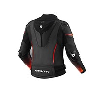 Chaqueta de cuero Rev'It Xena 4 Pro negro rojo