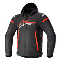 Giacca Alpinestars Zaca Waterproof Nero Rosso