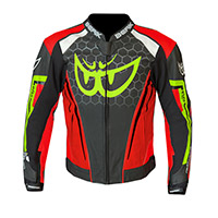 Giacca Pelle Berik 191320 Bianco Rosso Giallo Fluo