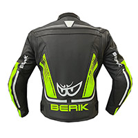 Blouson En Cuir Berik Lj 9063 Jaune Fluo