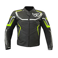 Chaqueta de cuero Berik LJ 9063 rojo fluo