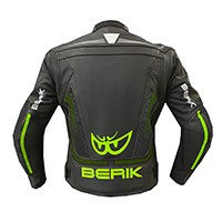 Berik Lj 9063 Leather Jacket Military Green Yellow