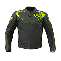 Chaqueta de cuero Berik LJ 9063 rojo fluo