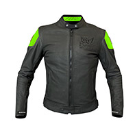 Giacca Pelle Berik Lj Sport Classic Verde