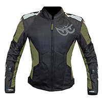 Chaqueta Berik Mesh Air Mujer verde negro