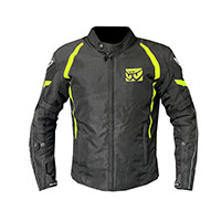 Giacca Berik Nylon Nero Giallo Fluo