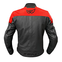 Chaqueta de cuero Berik LJ Sport Classic roja - 2