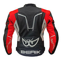 Berik Sport Air Leather Jacket Red Fluo White