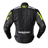 Blouson Berik Supersport Noir Jaune Fluo