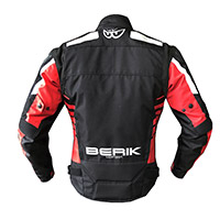 Chaqueta Berik Supersport negro rojo fluo