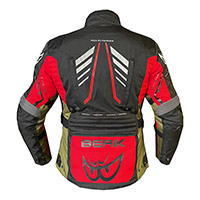 Berik Torino Jacket Black Military Green Red - 2