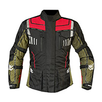 Chaqueta Berik Torino negro verde militar rojo