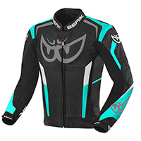 Berik Super Tense-tex Leather Jacket Black Blue