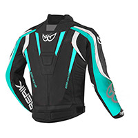 Giacca Pelle Berik Super Tense-tex 2.0 Nero Blu