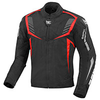 Chaqueta Berik Toronto negro rojo fluo