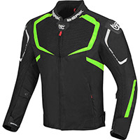 Chaqueta Berik X-Speed ​​negro fluo verde