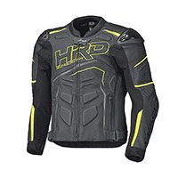 Held Safer 2 Leather Jacket Black Yellow