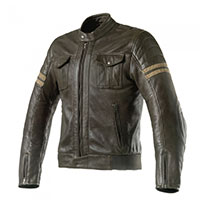 Clover Blackstone Leather Jacket Olive