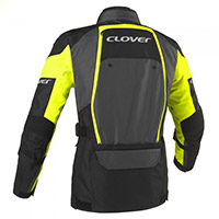 Chaqueta Clover Dakar 2 Wp negro amarillo - 2