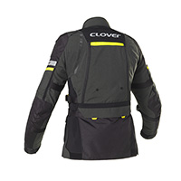 Blouson Clover Gts-4 Wp Airbag Gris Foncé Jaune