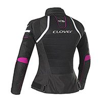 Clover Rainjet 2 Wp Lady Jacket Black Fuchsia