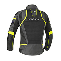 Chaqueta Dama Clover Rainjet 2 WP gris oscuro amarillo