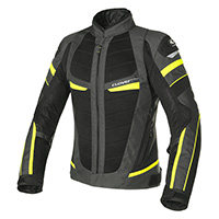 Chaqueta Dama Clover Rainjet 2 WP gris oscuro amarillo