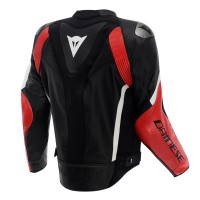 Dainese Avro 6 Lederjacke schwarz rot - img 2