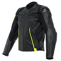 Giacca Pelle Dainese Vr46 Curb Nero Giallo