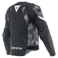 Chaqueta de cuero Dainese Avro 5 negro blanco