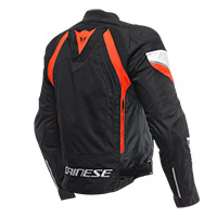 Dainese Avro 5 テックス ジャケット ブラック レッド フルオ