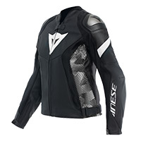 Dainese Avro 5 WMN レザー ジャケット ブラック ホワイト