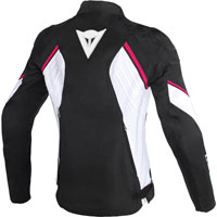 Chaqueta Dainese Avro D2 Tex Mujer Negra/Blanca/Fucsia - 2