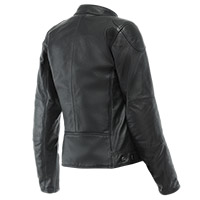 Chaqueta de cuero dama Dainese Electra negro