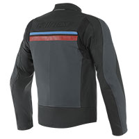 Chaqueta de cuero Dainese HF 3 negro rojo azul - 2