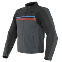 Dainese HF 3 Lederjacke schwarz rot blau