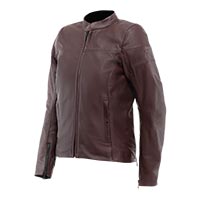 Dainese Itinere Leather Jacket Bordeaux