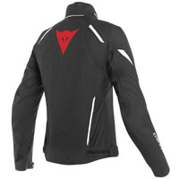 Dainese Laguna Seca 3 Dame D-Dry Jacke schwarz rot - 2