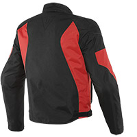 Blouson Dainese Mistica Tex noir lava rouge - 2