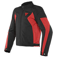 Chaqueta Dainese Mistica Tex negro lava rojo